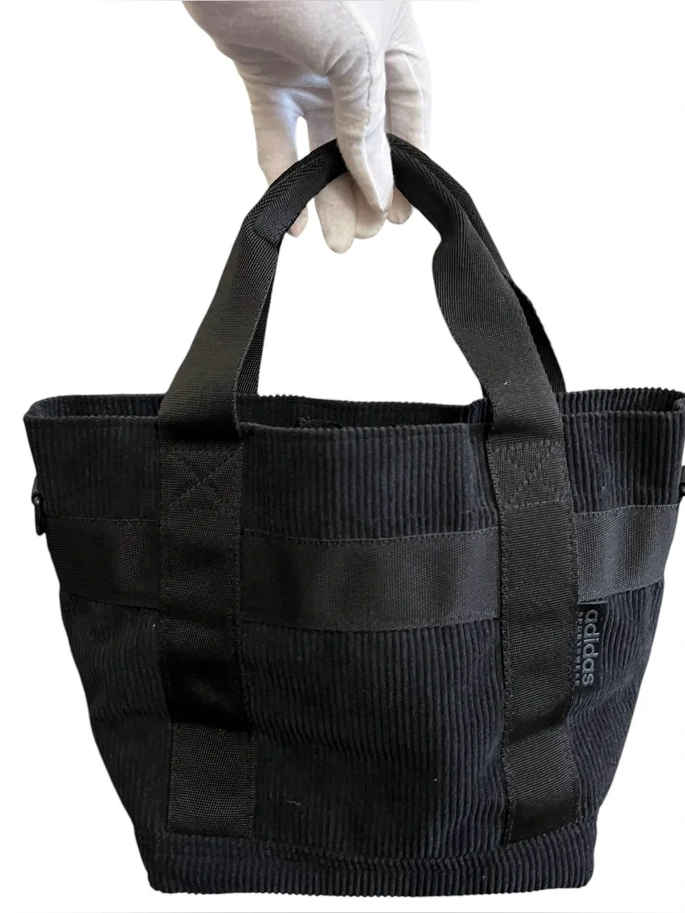 Adidas Unisex Corduroy Adjustable-Strap Mini Tote Bag‎